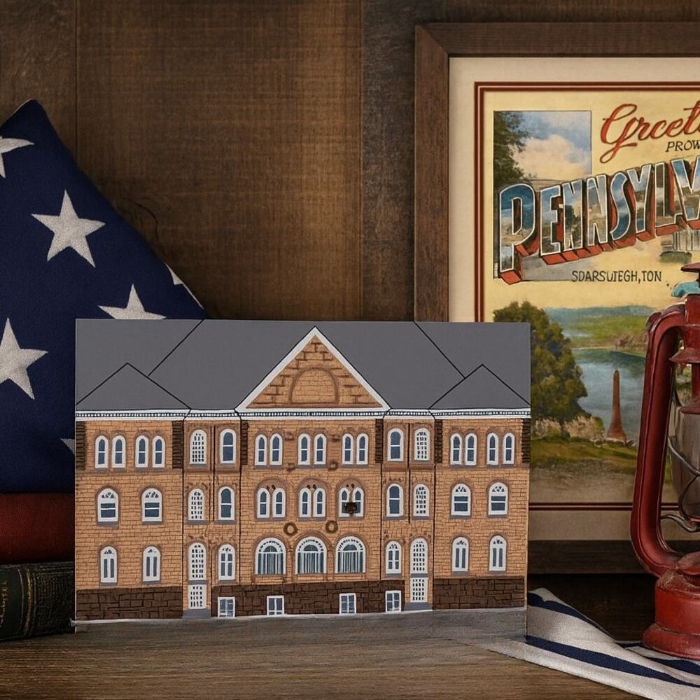 Vintage Cat’s Meow Scotland School Pennsylvania Shelf Sitter 90s Admin Building